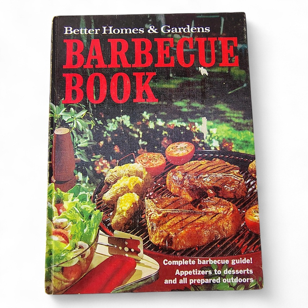 Better Homes and Gardens Barbecue Book Cookbook 1967 2nd Print HC VERY GOOD‎